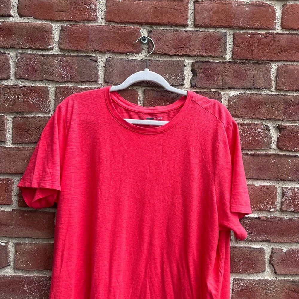 Eileen Fisher $198 Organic Hemp Cotton Short Sleeve Dress Coral XS NEW - Picture 3 of 7